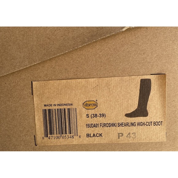 Vibram Furoshiki Shearling‎ High Boots Women's Black Size S (38/39) Size 7 - Picture 7 of 8